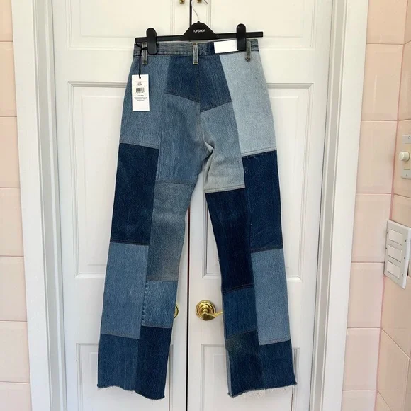 Re/Done Patchwork Amina Jeans in Indigo